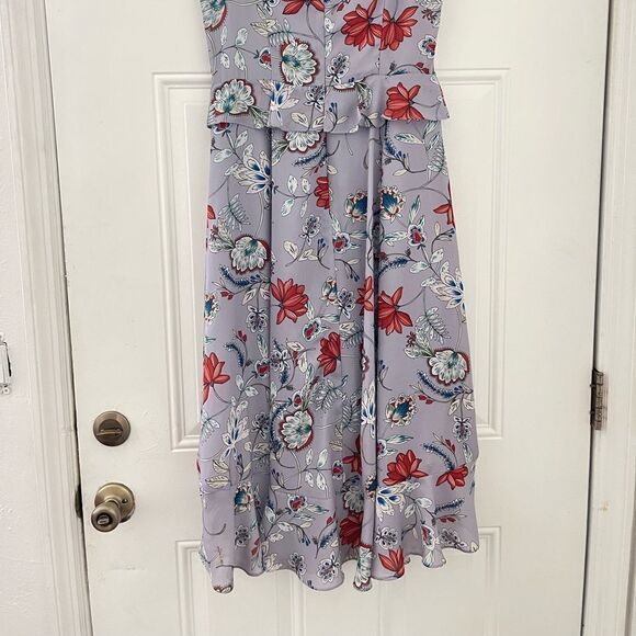 PARKER Garden ruffle midi spring dress - Picture 3 of 8